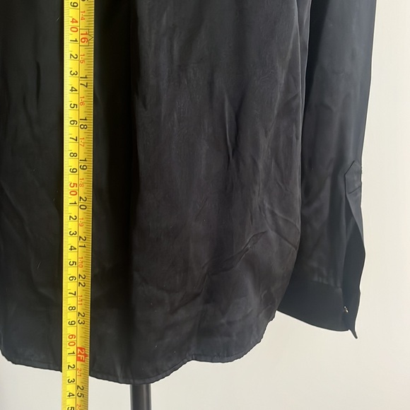 Black silk Shirt size 40 - Picture 9 of 10